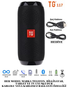 Resim T&g Bluetooth Hoparlör Fm Radyolu Taşınabilir Kablosuz hoparlör Ses Bombası TG117 