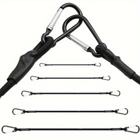Resim Kancalı Hafif Bisiklet Bağlama ve Araba Bagaj Taşıma Çantası için Esnek Elastik İpleri - 30/60/90/120/150 cm Uzunluklarında 8 mm Genişlikte 