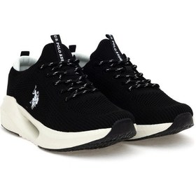 Resim U.S. Polo Assn. Kadın Siyah Spor Ayakkabı 50304475-VR046 