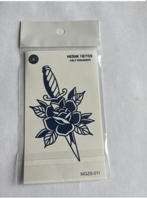 Resim Azrail 11x8 Cm Yarı Kalıcı Geçici Dövme Yapıştırma Dövme 