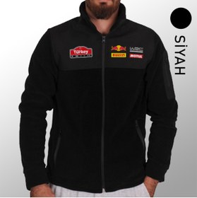 Resim Crea Eymer Wear Ralli Spor WRC Non-Pilling Full Zipper Softshell Fleece - Softshell Polar Mont Siyah 
