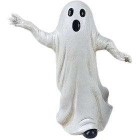 Resim Suntek Şömine Rafı Kitaplık İçin Sevimli Hayalet Figürü İsteğe Bağlı 