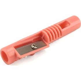 Resim Fochsia Tek Delikli Makaron Renkli Kalem Açacak Uzun Kalemtraş Kırmızı 241a Mc 