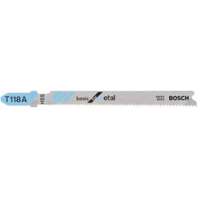 Resim Bosch T 118 A Basic Metal Dekupaj Testere Bıçağı 2 608 631 964 A 