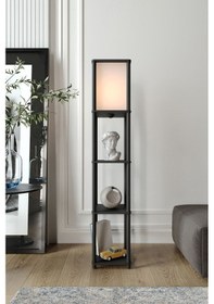 Resim Sakura Raflı Lambader Siyah Şapka Rengi 