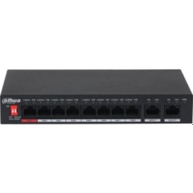 Resim Dahua Pfs3010-8et-96-v2 8fe Poe Port 96w 2ge Uplink Switch 