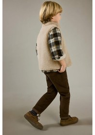 Resim Defacto Erkek Bebek Fermuarlı Pelüş Yelek G1129a525wnbg286 Bej-bg286 