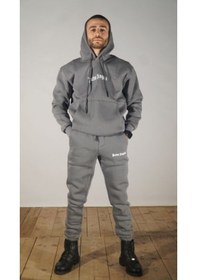 Resim 3 İplik Alt Üst Eşofman Takımı Antrasit - Gri 