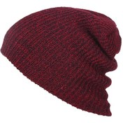 Resim Neevoyu Erkekler İçin Kışlık Akrilik Örgü Bere - Sıcak Tutucu, Esnek Ve Unisex Büyüklük, Outdoor Etkinlikler İçin Bordeaux Bordo 