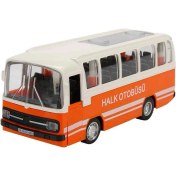 Resim Maxx Wheels Sesli ve Işıklı Nostaljik Halk Otobüsü 15 cm 