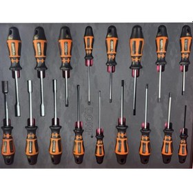 Resim Dorf 17 Parça Tornavida Seti Dolu Eva Seti Takım Arabası İçeriği 55,5cm X 41cm 