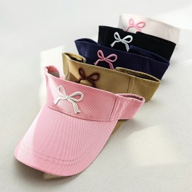 Resim Büyük Yaylı Kore Tarzı Şapka - Polyester, Elastik Uyum, Elde Yıkanabilir, Dış Mekan Aktiviteleri, Sporlar ve Günlük Giyim için Mükemmel, Günlük Başlık | Şık Başlık | Polyester Kumaş 