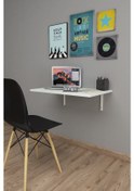 Resim Bofigo Katlanır Duvara Monte Mutfak Çalışma Masası 72 x 45 CM Beyaz 