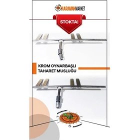 Resim Taharet Musluğu Krom Oynarbaşlı Elektrikli/maceratörlü Tuvalet Ile Uyumlu 