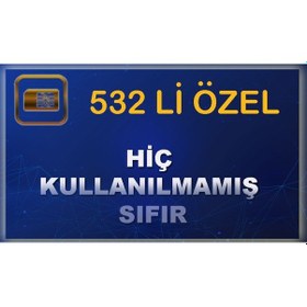Resim Turkcell 532'Li Hiç Kullanılmamış Özel Numara 132 Orta Seri Hat 