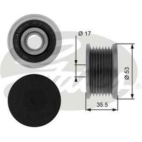 Resim GATES OAP7110 ALTERNATÖR KASNAĞI MEGANE LAGUNA II TRAFIC MASTER 1 