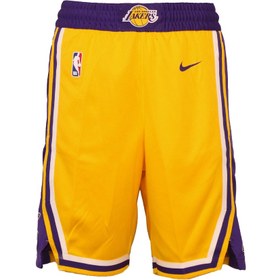 Resim Nike AJ5617-728 Los Angeles Lakers NBA Basketbol Erkek Şort Sarı 