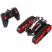 Resim KingKuee Rc Araba Mini Dublör Araba 2.4g Paletli Rulo Uzaktan Kumanda Araba 360 Rotasyon Yuvarlanan Araç Çocuk Oyuncak Hediye Kırmızı (Yurt Dışından) 