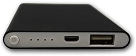 Resim PH26 8000mAh Harici USB Yedek Pil LED'li (Kablo Dahil) Siyah Çıkışlı Akıllı Hızlı Şarj Güç Bankası Wiko Sunny by 