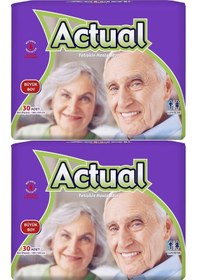 Resim Actual Yetişkin Hasta Bezi Bel Bantlı L-Büyük 60 Adet (2Pk*30) 