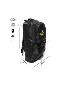 Resim Alpı Adventure Dağcı Siyah Renk Körüklü Sırt Çantası 55 L + 5 L Siyah 