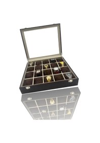 Resim RichBox 20'Li Saat Kutusu Timsah Kahve 