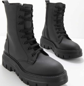 Resim Bambi Mat Siyah Kadın Bot & Bootie K02538014409 