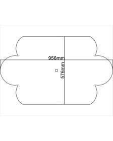 Resim Motifpiyer Lamba Tavan GÖBEĞI-11-DIKDÖRTGEN-56X95CM-2ADET 