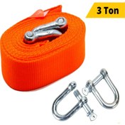 Resim CARSESUAR Kumaş Çeki Çekme Halatı 3 Ton / 3 Metre 