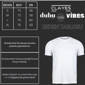 Resim Cherry Happy Baskılı Beyaz Tshirt Anne Kız Kombin - Oversize Bisiklet Yaka Tişört Lacivert-beyaz-279110 