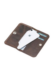Resim Bouletta Lisbon Clutch Universal Kartlıklı Telefon Cüzdan 5.2'' G6 Kahve 