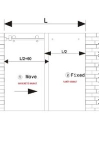 Resim DUŞAKABİN SÜRME KAPI MEKANİZMA SETİ PARLAK 