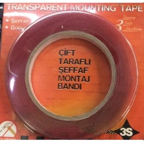 Resim Çift Taraflı Uyumlu Şeffaf Bant 3s 1cm X 5m / Yaba05 