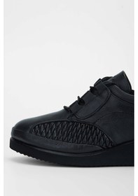 Resim Tamer Tanca Kadın Hakiki Deri Siyah Casual Ayakkabı 824 1034 Bn Ayk Sk23/24 Sıyah Fltr Siyah 