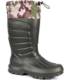 Resim Genel Markalar Termal Eva Konçlu Çoraplı Kauçuk Çizme Haki Renk 