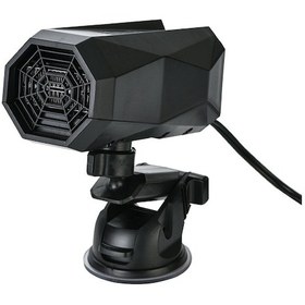 Resim Maiyame 12v Siyah Araç Isıtıcı: Cam Buğu/buz Temizleyici, Süction Cup+tabanlı Tutucu, Hızlı Isınma/sogutma, 360 Ayarlanabilir, 150w 9023a 