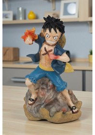 Resim One Piece Luffy Anime Figür Heykel 23 Cm Dekoratif Biblo Ev Ofis Genç Odası Hediyesi 