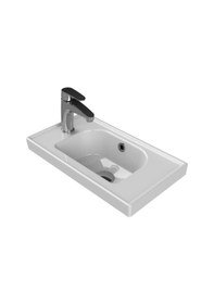 Resim Turkuaz Seramik Cerastyle Mini Frame 50 CM Etajerli Lavabo 