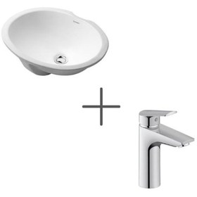 Resim Duravit Dune 46 Cm Tezgahaltı Lavabo Ve No.1 Lavabo Bataryası 