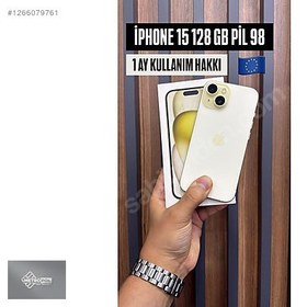 Resim Apple iPhone 15 İkinci El YD | 128 GB | Sarı 