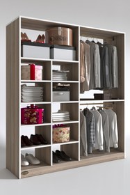 Resim Kenzlife Giysi Dolabı Fikret 180*180*45 Crd Gardırop 