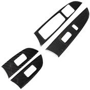 Resim Araba Karbon Fiber Pencere Camı Asansör Lexus Is250 300 350c 2006-2012 İçin Dekoratif Etiket, Sol Sürücü 1 Adet 