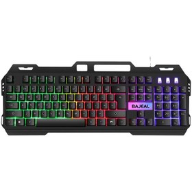 Resim Polham USB Kablolu Rgb LED Aydınlatmalı Gaming Mekanik Klavye, Metal Su Geçirmez Oyuncu Klavyesi 