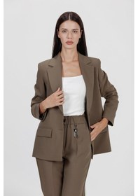 Resim Etol Kadın Blazer Ceket Haki 