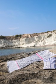 Resim Marinero Jakarlı Pamuk Peştemal Lacivert - Lacivert / 90x165 