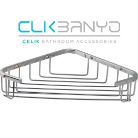 Resim Çelik Banyo Eda Tekli Kose Süngerlik Acık Ozel Lama 18X18 