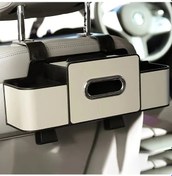 Resim Xuweiwei 1 Adet Evrensel Beige Color Araç Kolçak Saklama Organizeri Tütlü Mendil Tutuculu Sürücü Yolcu İçin 