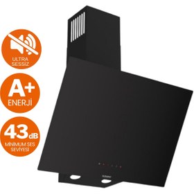 Resim Ferre FryArt&Buharlı Gesto Sessiz Davlumbaz Elektrikli Siyah Ank. Set (D077-SA + MS261 + QEP64CS) 