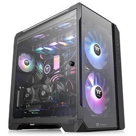 Resim Thermaltake View 51 Tempered Glass Pencereli, 2X200Mm Argb Ledli Siyah Midtower Kasası Ca-1Q6-00M1Wn-00 