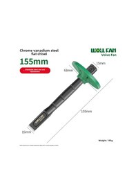 Resim Youmex Endüstriyel Sınıf Krom Vanadyum Çelik Kesici: Seramik, Taş Ve Çimento İçin Düz Uçlu El Aleti Siyah Oksit, 6 İnç 